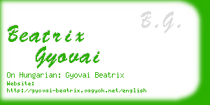 beatrix gyovai business card